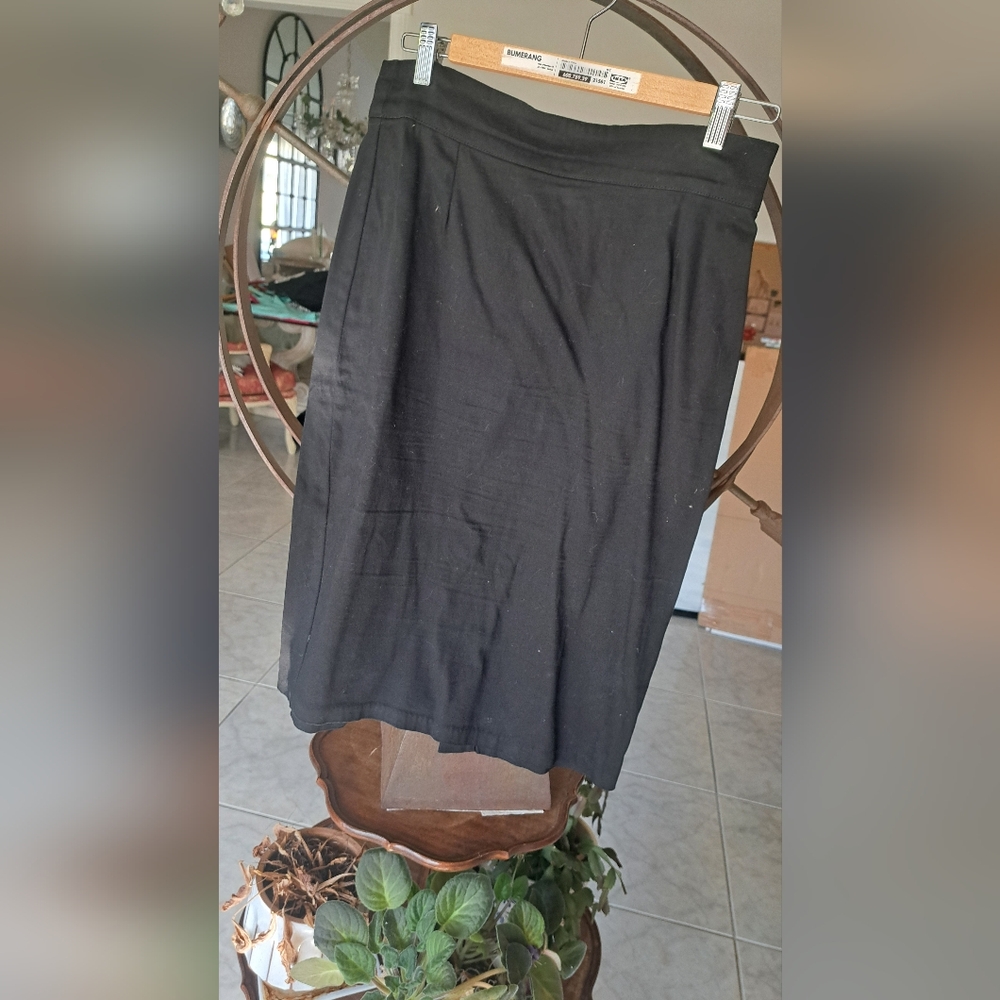 pinup couture pencil skirt black large pug